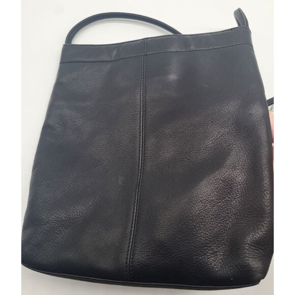 FOSSIL Black Leather Crossbody Purse Vintage Classic - Picture 2 of 12